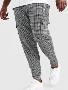 boohooMan Tie Waist Jogger